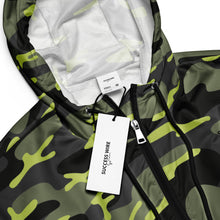 Load image into Gallery viewer, SUCCESS WIRE Camo Turbo Charge Cropped Windbreaker for Women (Black Logo)
