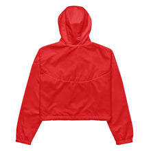 Load image into Gallery viewer, SUCCESS WIRE Extreme Red Cropped Windbreaker for Women (Black Logo)
