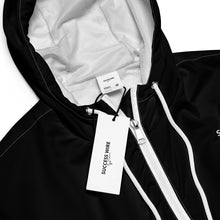 Load image into Gallery viewer, SUCCESS WIRE Powerpack Black Cropped Windbreaker for Women (White Logo)
