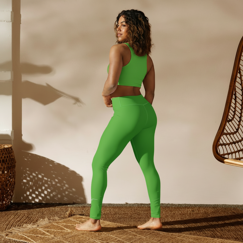 SUCCESS WIRE Progressive Green Yoga Leggings for Women