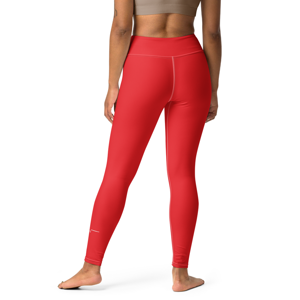 SUCCESS WIRE Extreme Red Yoga Leggings for Women