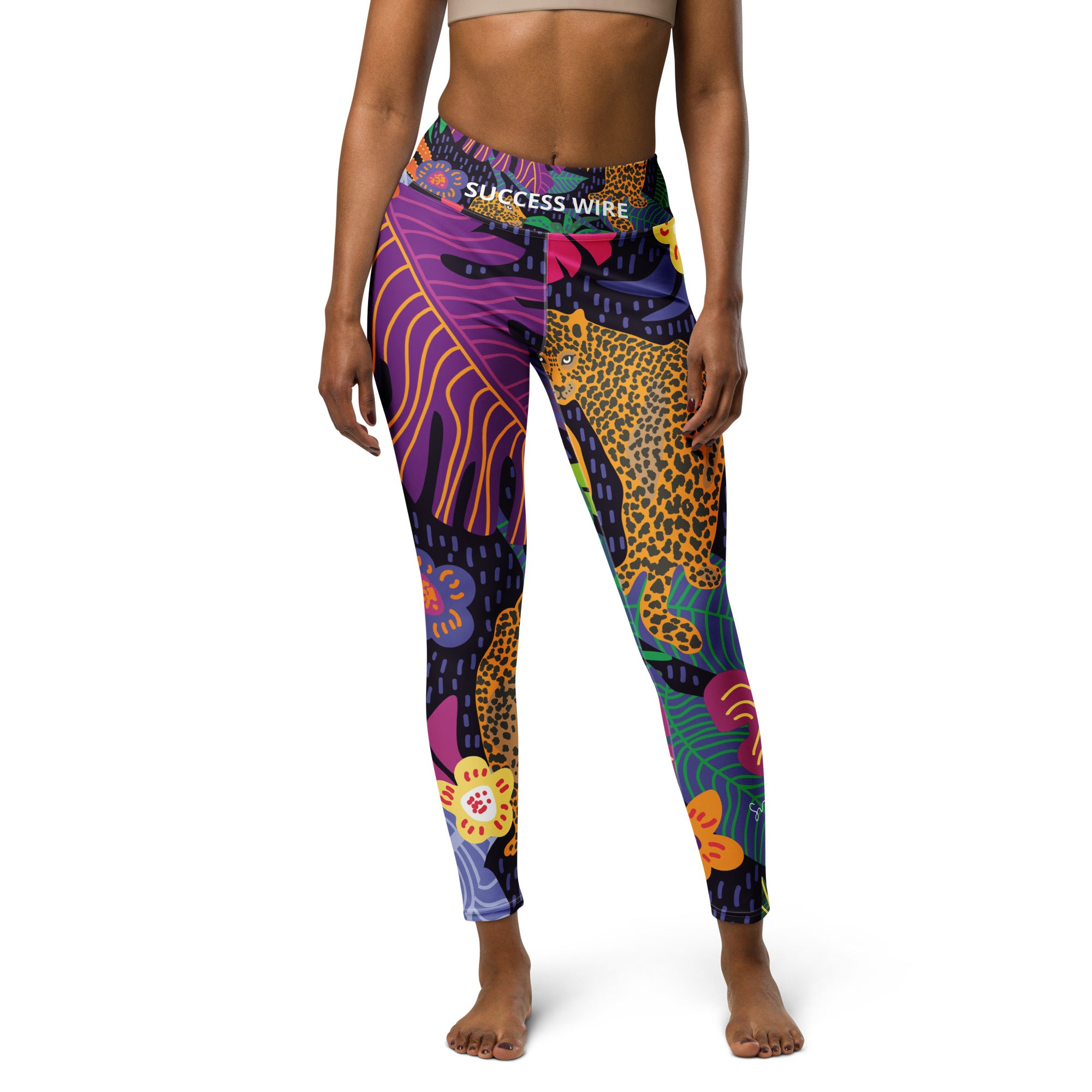 SUCCESS WIRE Jungle Safari Connection Yoga Leggings for Women