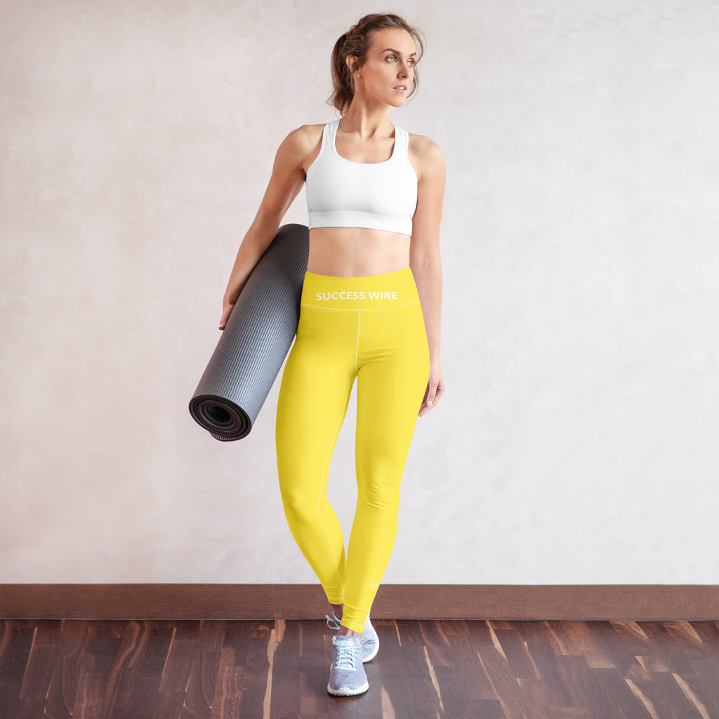 SUCCESS WIRE High Innovation Yellow Yoga Leggings for Women