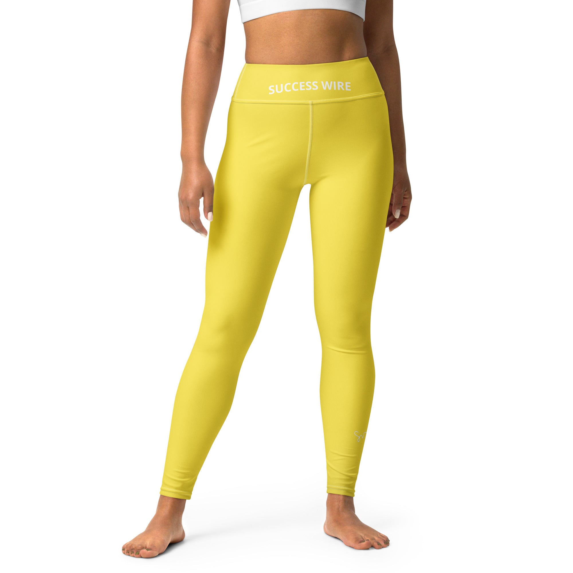 SUCCESS WIRE High Innovation Yellow Yoga Leggings for Women