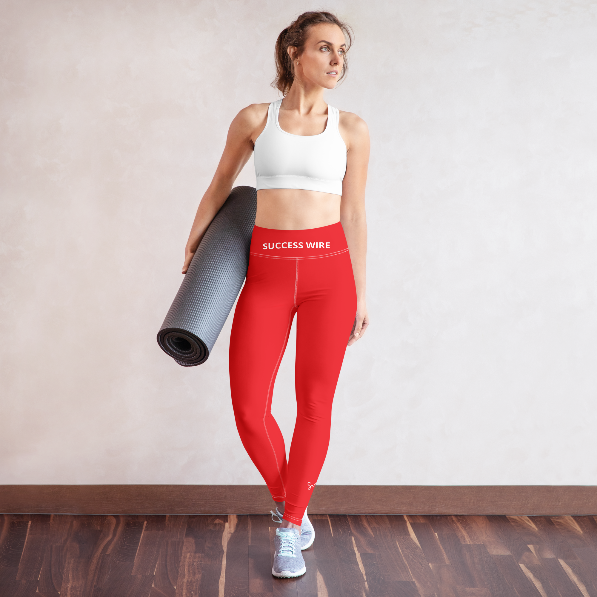 SUCCESS WIRE Extreme Red Yoga Leggings for Women