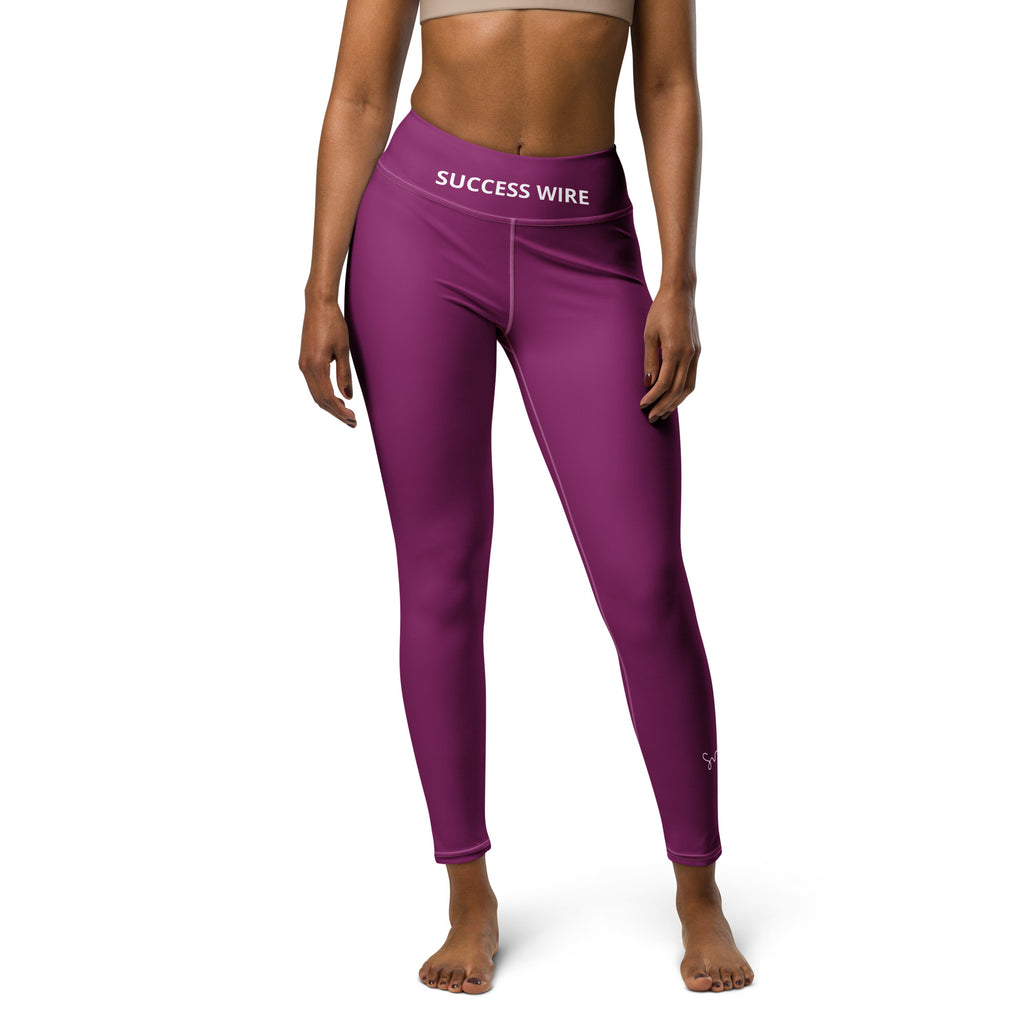 SUCCESS WIRE Eggplant Purple Boost Yoga Leggings for Women