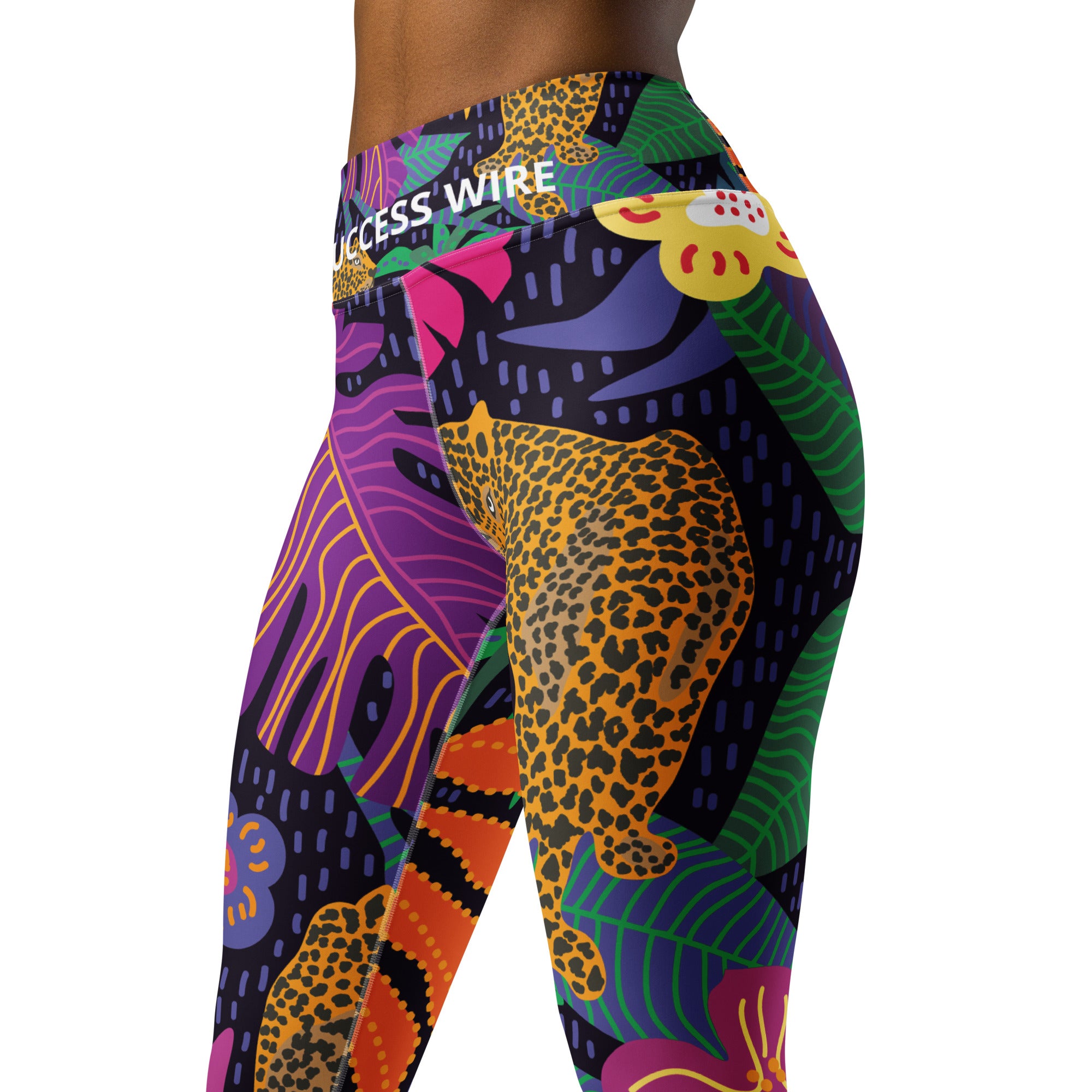 SUCCESS WIRE Jungle Safari Connection Yoga Leggings for Women