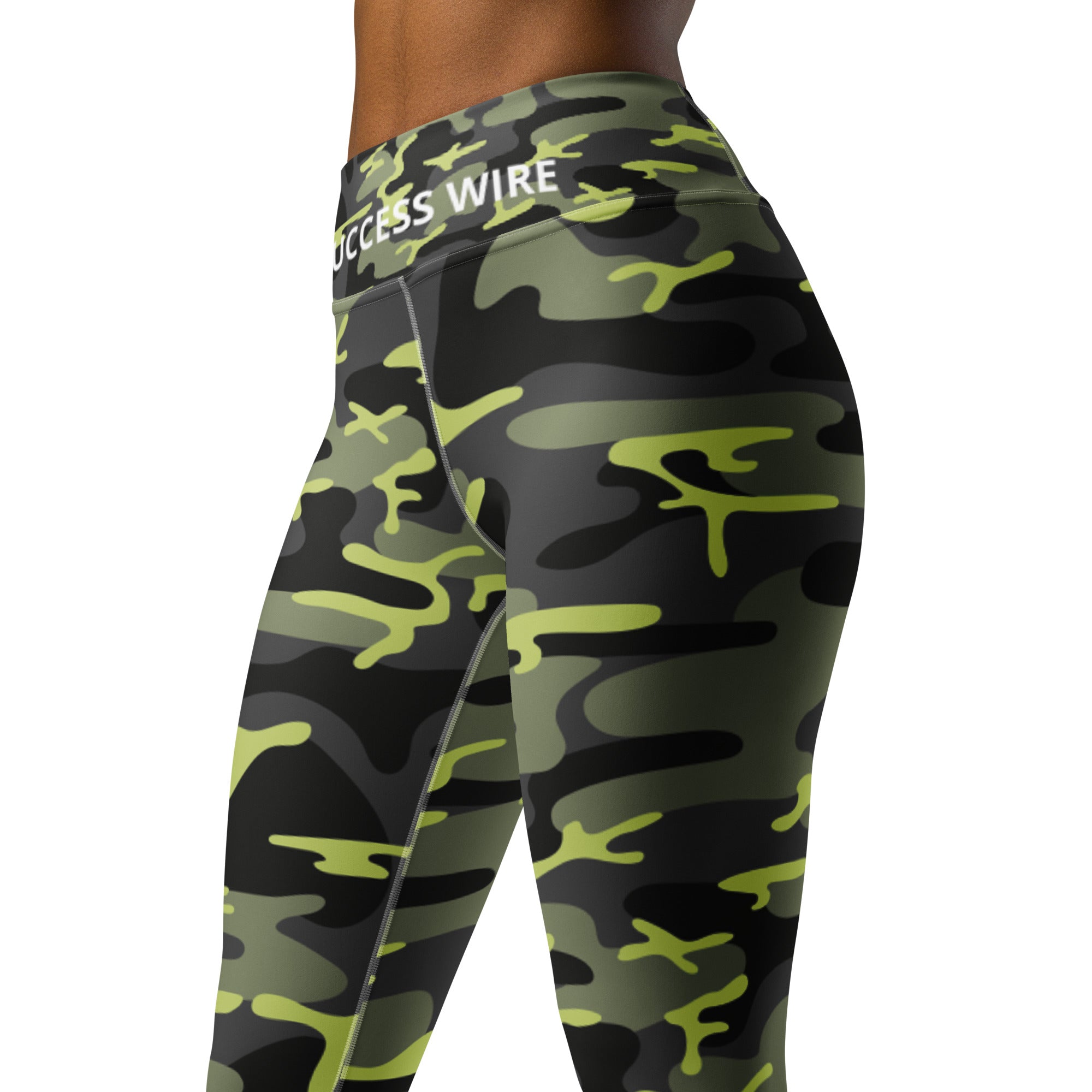 SUCCESS WIRE Camo Turbo Charge Yoga Leggings for Women