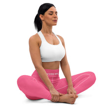 Load image into Gallery viewer, SUCCESS WIRE Pretty in Pink Passion Yoga Leggings for Women
