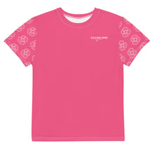 Load image into Gallery viewer, SUCCESS WIRE Blooming Petals Crew Neck T-Shirt for Big Girls (8-20) - Brink Pink
