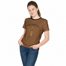 Load image into Gallery viewer, SUCCESS WIRE "Shine Your Light" T-shirt for Big Kids (8-20)
