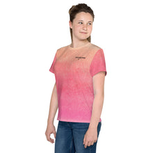 Load image into Gallery viewer, SUCCESS WIRE Watercolor Crew Neck T-Shirt for Big Girls (8-20)
