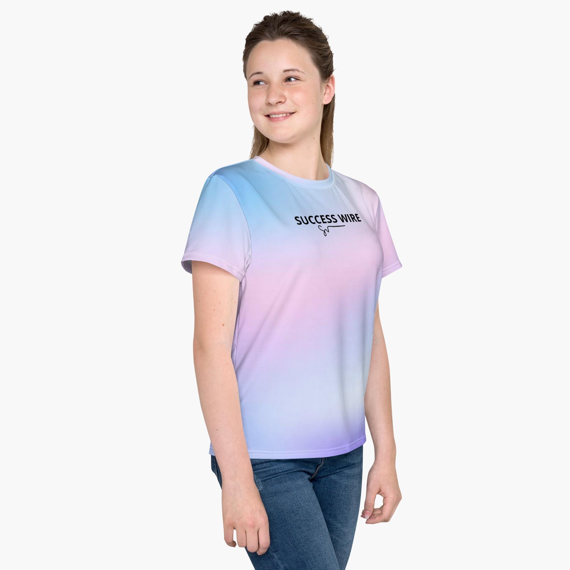 SUCCESS WIRE Dreamy Crew Neck T-Shirt for Big Girls (8-20)