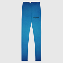 Load image into Gallery viewer, SUCCESS WIRE Blue Glow Leggings for Big Kids (8-20) w/Black Logo
