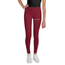 Load image into Gallery viewer, SUCCESS WIRE Classic Leggings for Big Girls (8-20) - Burgundy
