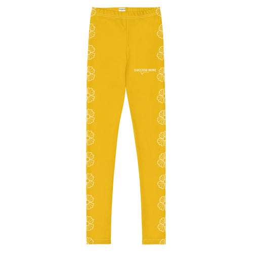SUCCESS WIRE Blooming Petals Leggings for Big Girls (8-20) - Goldenrod