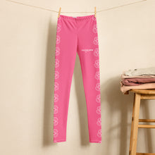 Load image into Gallery viewer, SUCCESS WIRE Blooming Petals Leggings for Big Girls (8-20) - Brink Pink
