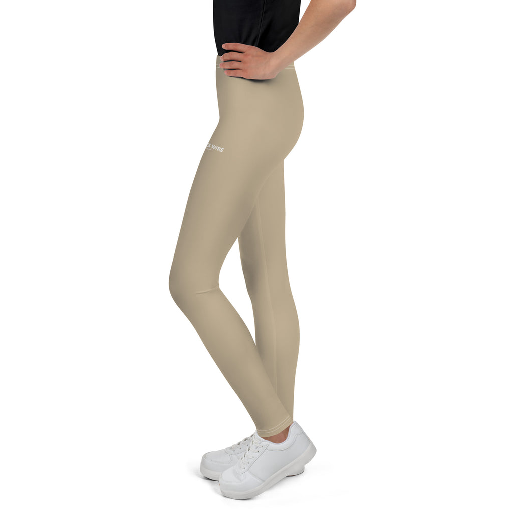 SUCCESS WIRE Classic Leggings for Big Girls (8-20) - Khaki Tan