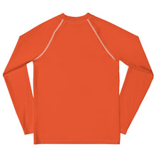 Load image into Gallery viewer, SUCCESS WIRE Outrageous Orange with White Logo Rash Guard for Big Girls (8-20)
