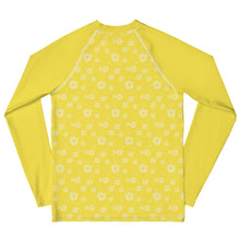 Load image into Gallery viewer, SUCCESS WIRE Power Flower Yellow Rash Guard for Big Girls (8-20)
