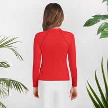 Load image into Gallery viewer, SUCCESS WIRE Unisex Alizarin Red Rash Guard for Big Kids (8-20)
