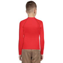 Load image into Gallery viewer, SUCCESS WIRE Unisex Alizarin Red Rash Guard for Big Kids (8-20)
