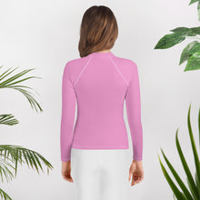 Load image into Gallery viewer, SUCCESS WIRE Lavender Rose Rash Guard for Big Girls (8-20)
