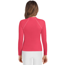 Load image into Gallery viewer, SUCCESS WIRE Radical Red Rash Guard for Big Girls (8-20)
