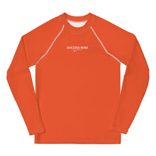 Load image into Gallery viewer, SUCCESS WIRE Outrageous Orange with White Logo Rash Guard for Big Girls (8-20)
