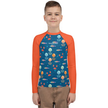 Load image into Gallery viewer, SUCCESS WIRE Ocean Adventure Rash Guard for Big Boys (8-20)
