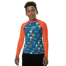 Load image into Gallery viewer, SUCCESS WIRE Ocean Adventure Rash Guard for Big Boys (8-20)
