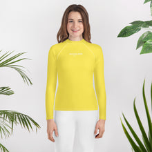 Load image into Gallery viewer, SUCCESS WIRE Paris Daisy Yellow Rash Guard for Big Girls (8-20)
