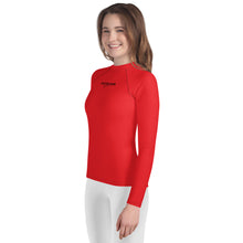 Load image into Gallery viewer, SUCCESS WIRE Unisex Alizarin Red Rash Guard for Big Kids (8-20)
