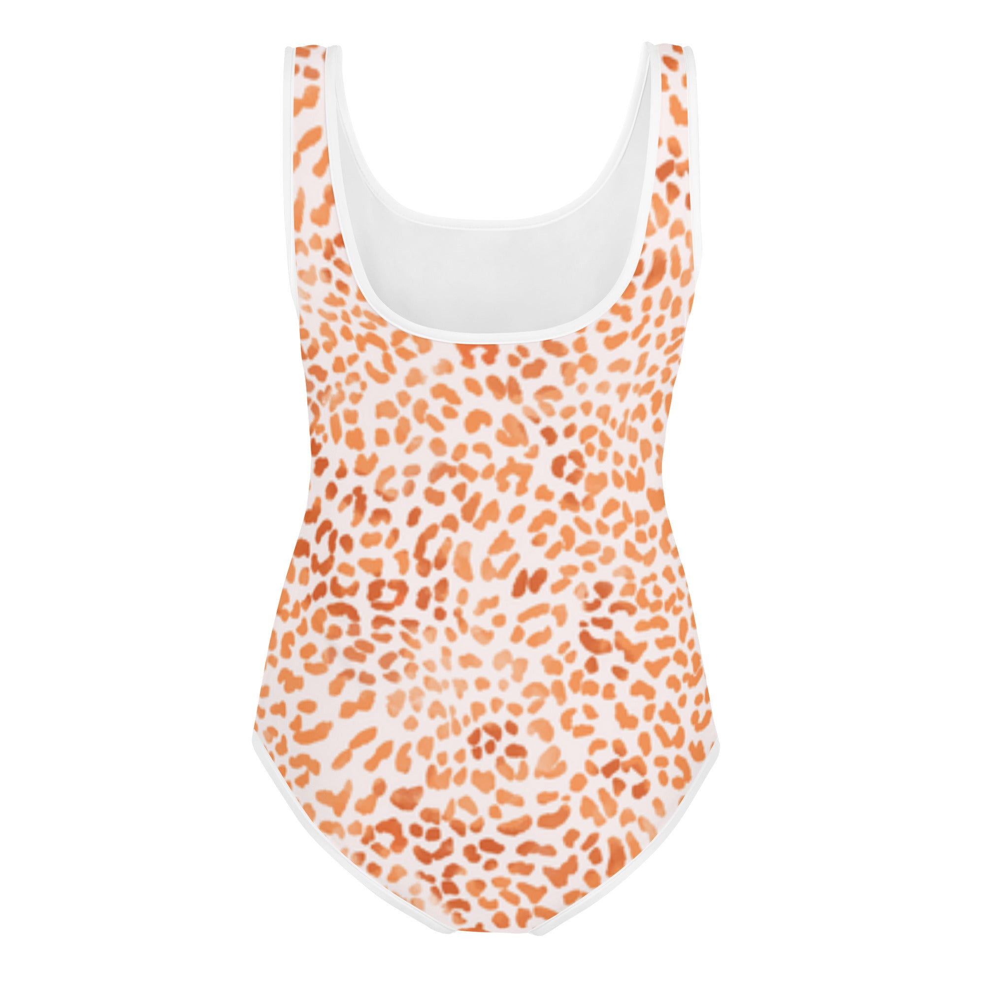 SUCCESS WIRE Orange Leopard Swimsuit for Big Girls (8-20)