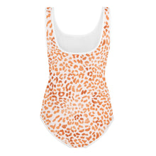 Load image into Gallery viewer, SUCCESS WIRE Orange Leopard Swimsuit for Big Girls (8-20)
