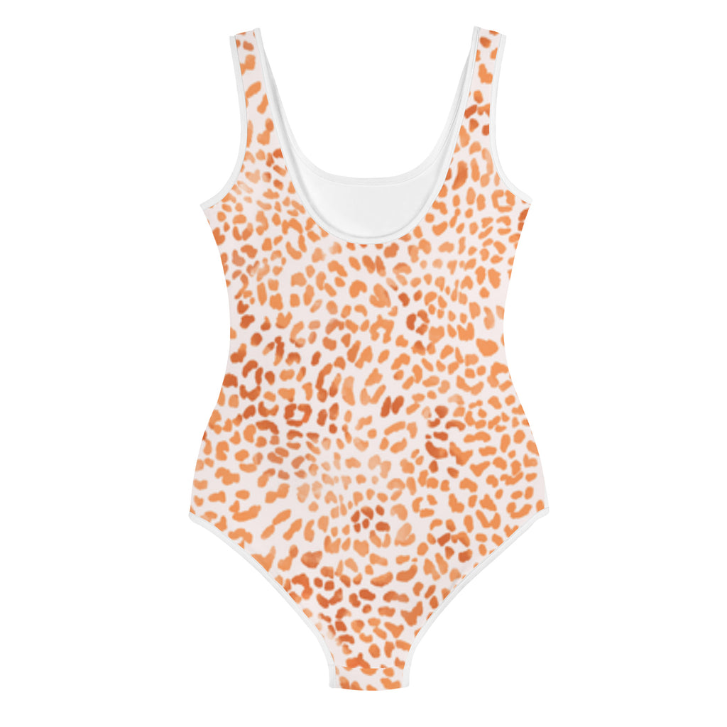 SUCCESS WIRE Orange Leopard Swimsuit for Big Girls (8-20)