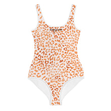 Load image into Gallery viewer, SUCCESS WIRE Orange Leopard Swimsuit for Big Girls (8-20)
