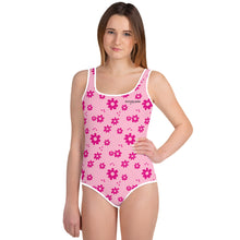 Load image into Gallery viewer, SUCCESS WIRE Power Flower Pink Swimsuit for Big Girls (8-20)
