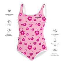 Load image into Gallery viewer, SUCCESS WIRE Power Flower Pink Swimsuit for Big Girls (8-20)
