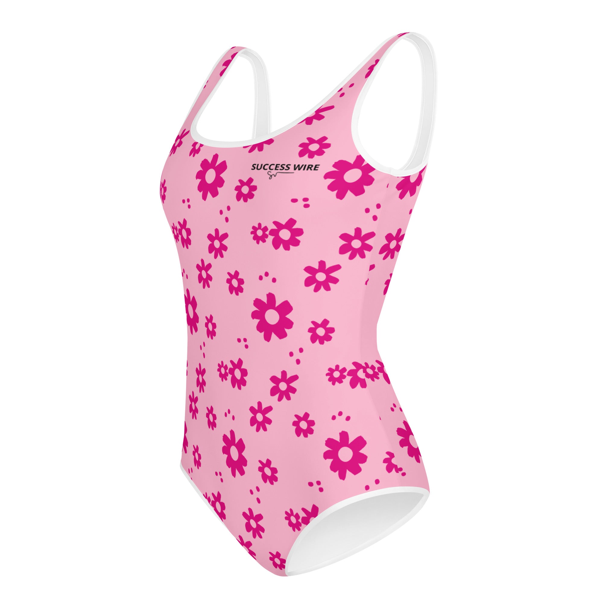 SUCCESS WIRE Power Flower Pink Swimsuit for Big Girls (8-20)