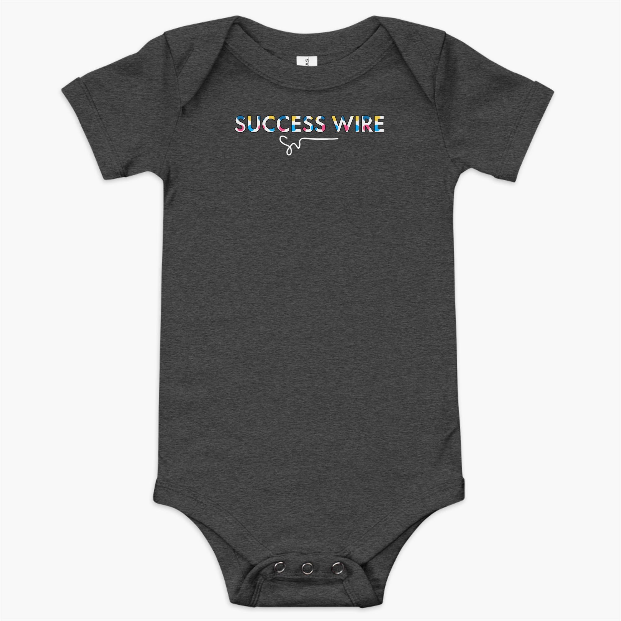 SUCCESS WIRE Playful Dots Logo Short Sleeve Bodysuit for Baby (3-24m) (3 Color Variants)