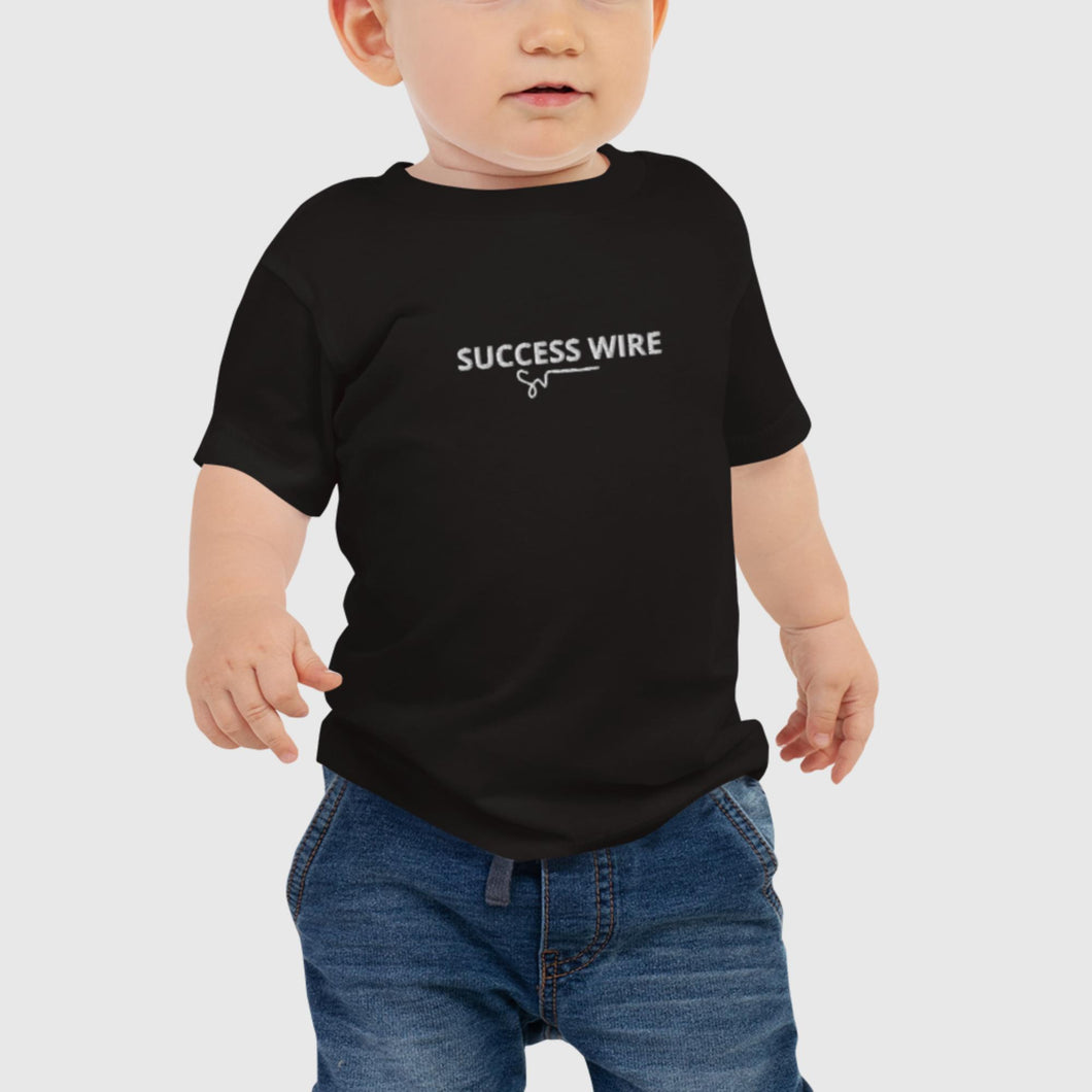 SUCCESS WIRE Embroidered Logo Jersey Tee for Baby (6 - 24m) (4 Color Variants)