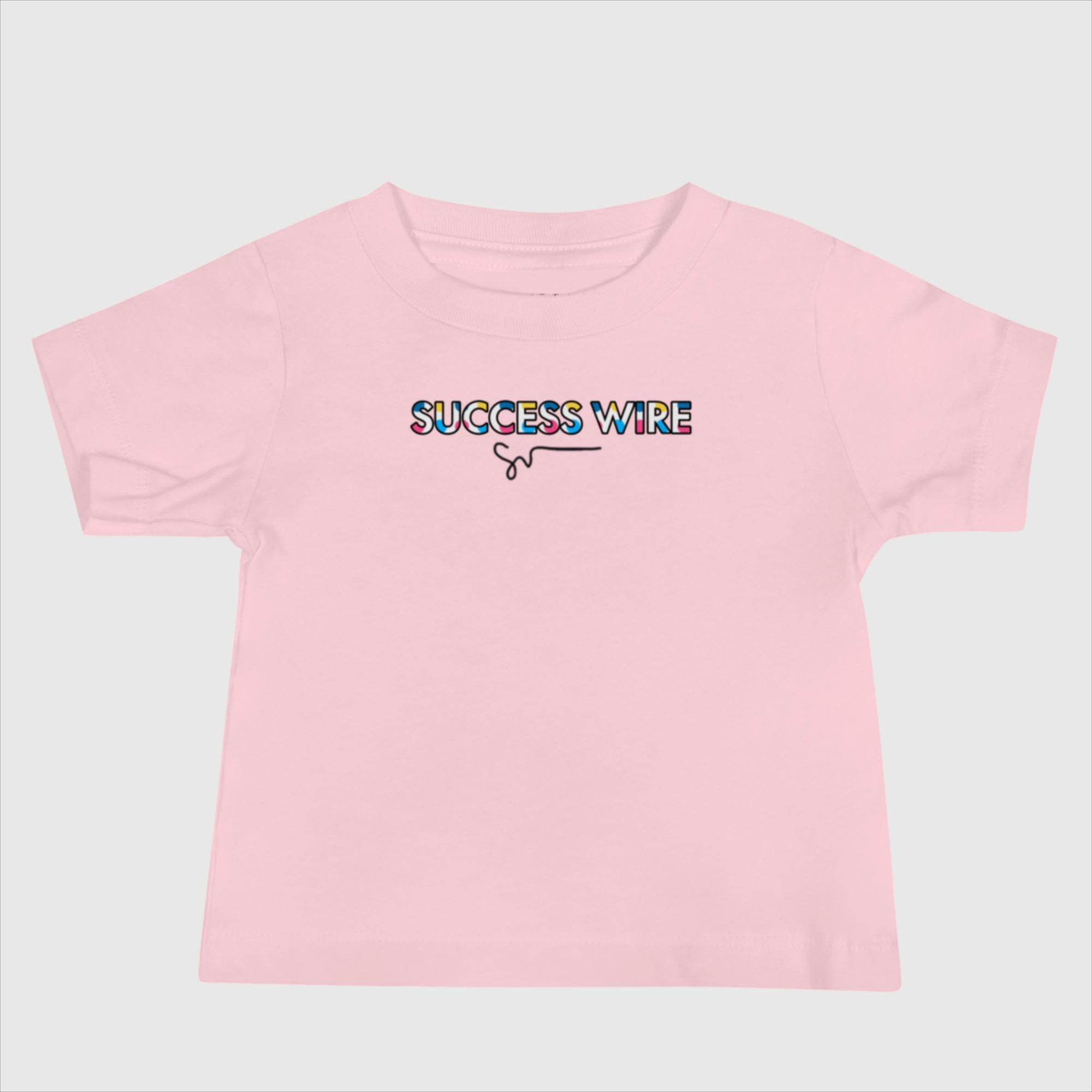 SUCCESS WIRE Playful Dots Logo Jersey Short Sleeve Tee for Baby (6-24m) (3 Color Variants)