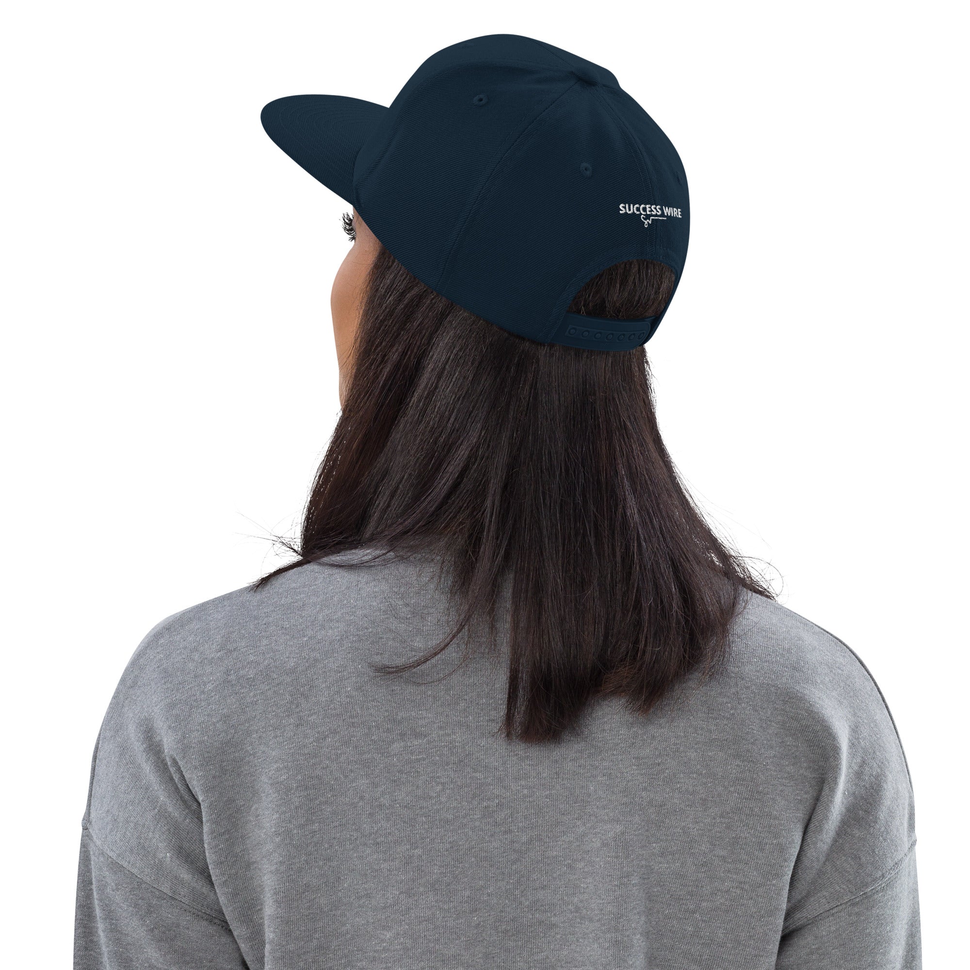 SUCCESS WIRE w/White Signature Snapback Hat for Women (20 Color Variants)
