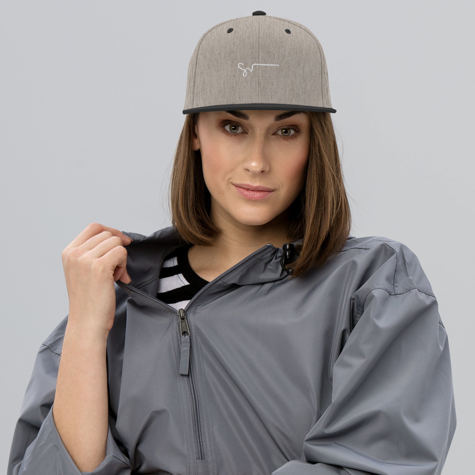 SUCCESS WIRE w/White Signature Snapback Hat for Women (20 Color Variants)