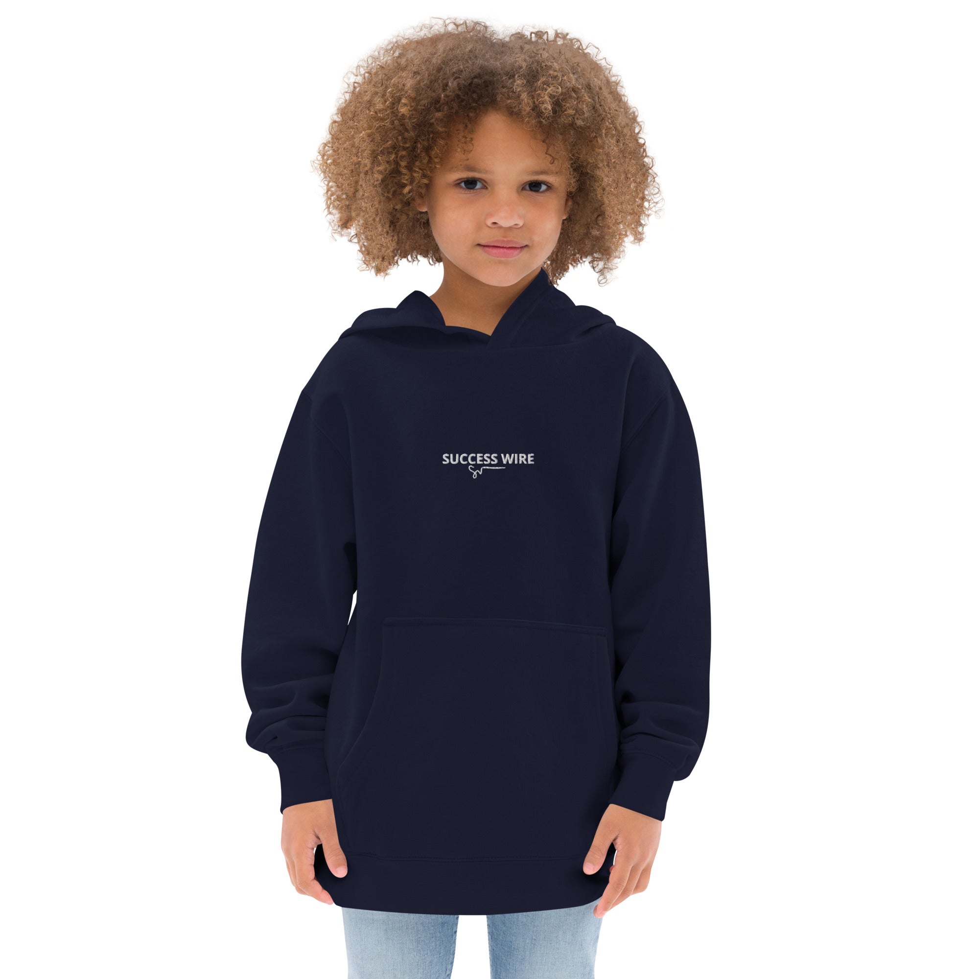 SUCCESS WIRE Unisex Goal Getter Fleece Hoodie for Big & Little Kids (S-XL) (4 Color Variants)