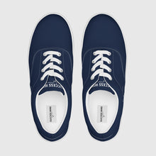 Load image into Gallery viewer, SUCCESS WIRE Classic Signature Lace-up Canvas Shoes for Men - Navy
