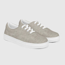 Load image into Gallery viewer, SUCCESS WIRE Classic Signature Lace-up Canvas Shoes for Men - Mid Gray Linen
