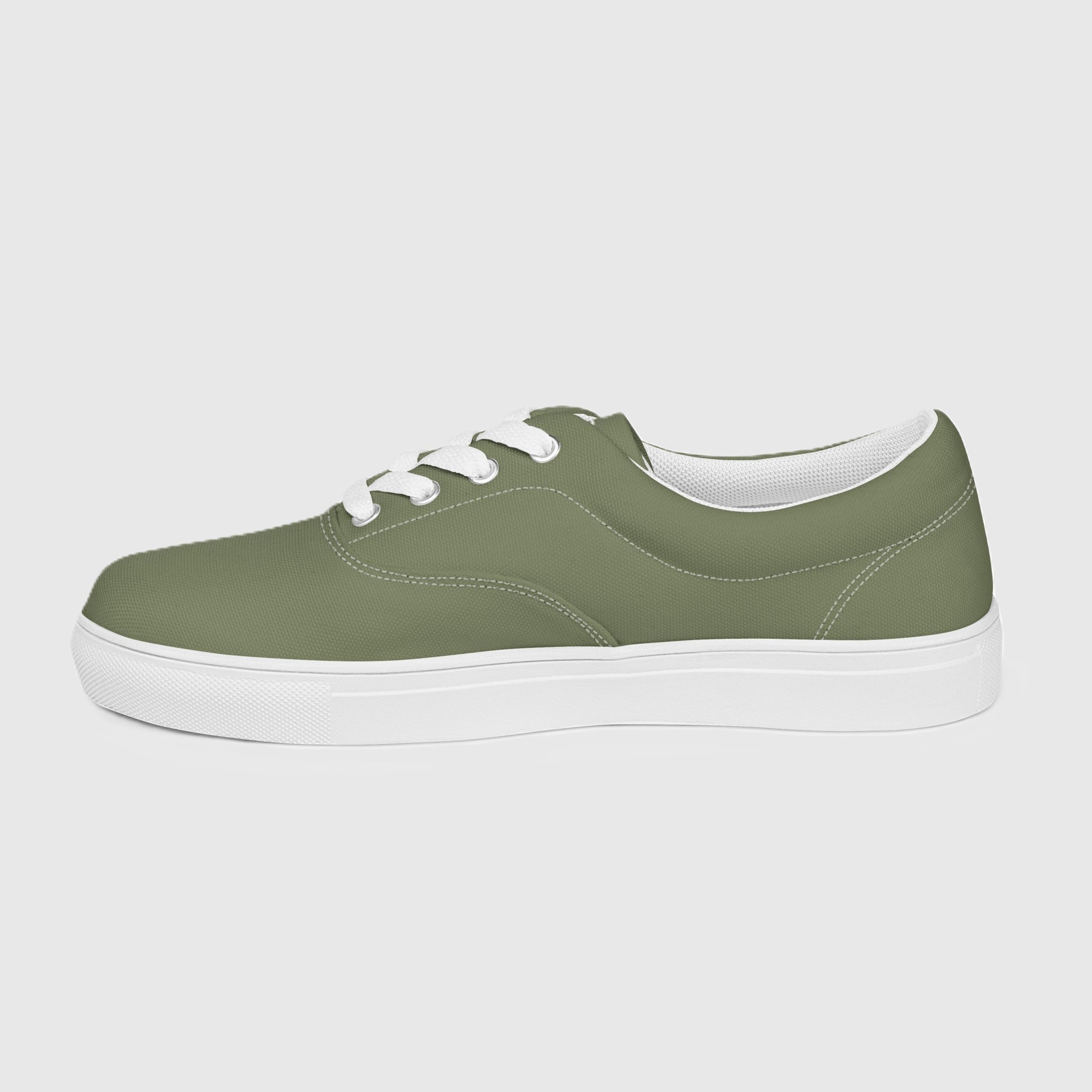 SUCCESS WIRE Classic Signature Lace-up Canvas Shoes for Men - Finch Green