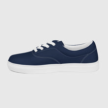 Load image into Gallery viewer, SUCCESS WIRE Classic Signature Lace-up Canvas Shoes for Men - Navy
